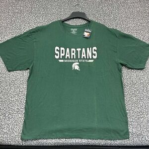 Michigan State Spartans Shirt Men Medium Green OVB Short Sleeve Cotton New M‎